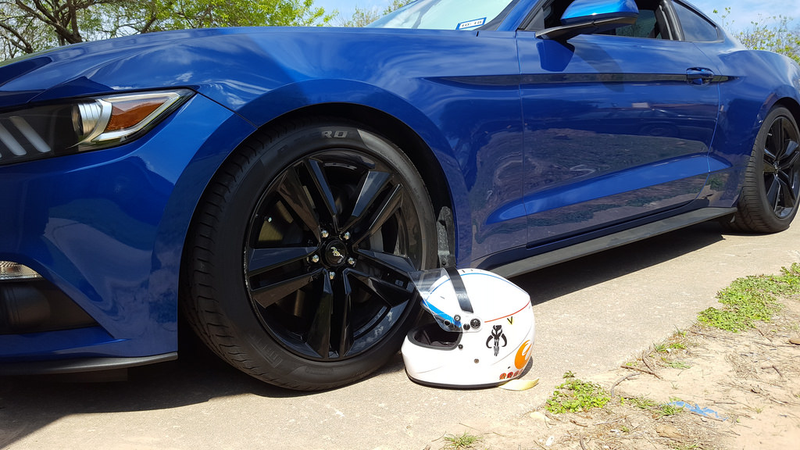 With the lowered suspension.
